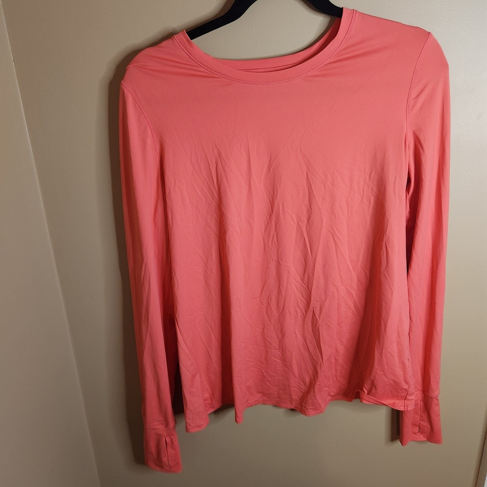 Athleta Sunlover UPF Tulip Back Top Medium Coral Pink